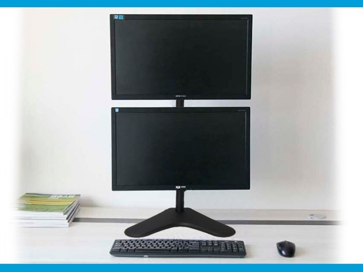 SOPORTE INTELAID DE ESCRITORIO DOBLE MONITOR 13/32 VESA 100X100 IT-DB88VS - Imagen 3