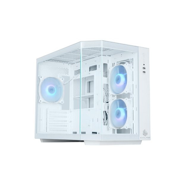GABINETE EVOLABS PRIMACY WHITE EVO-300MW ARGB X3 GABINETE EVOLABS PRIMACY WHITE EVO-300MW ARGB X3