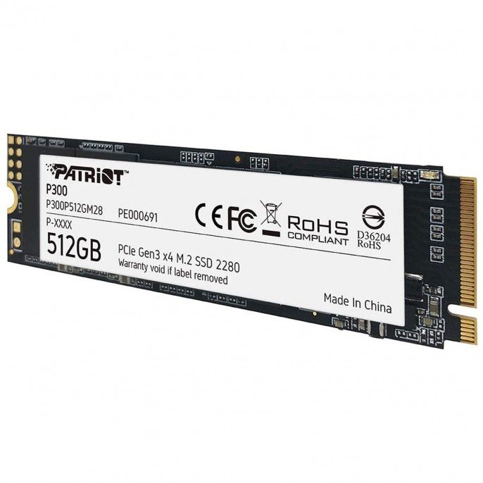 DISCO SSD PATRIOT P300 512 GB M.2 2280 PCIE GEN3 X4 PE000691