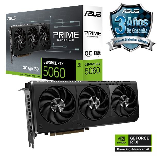 VGA 8GB RTX 5060 ASUS PRIME OC GDDR7