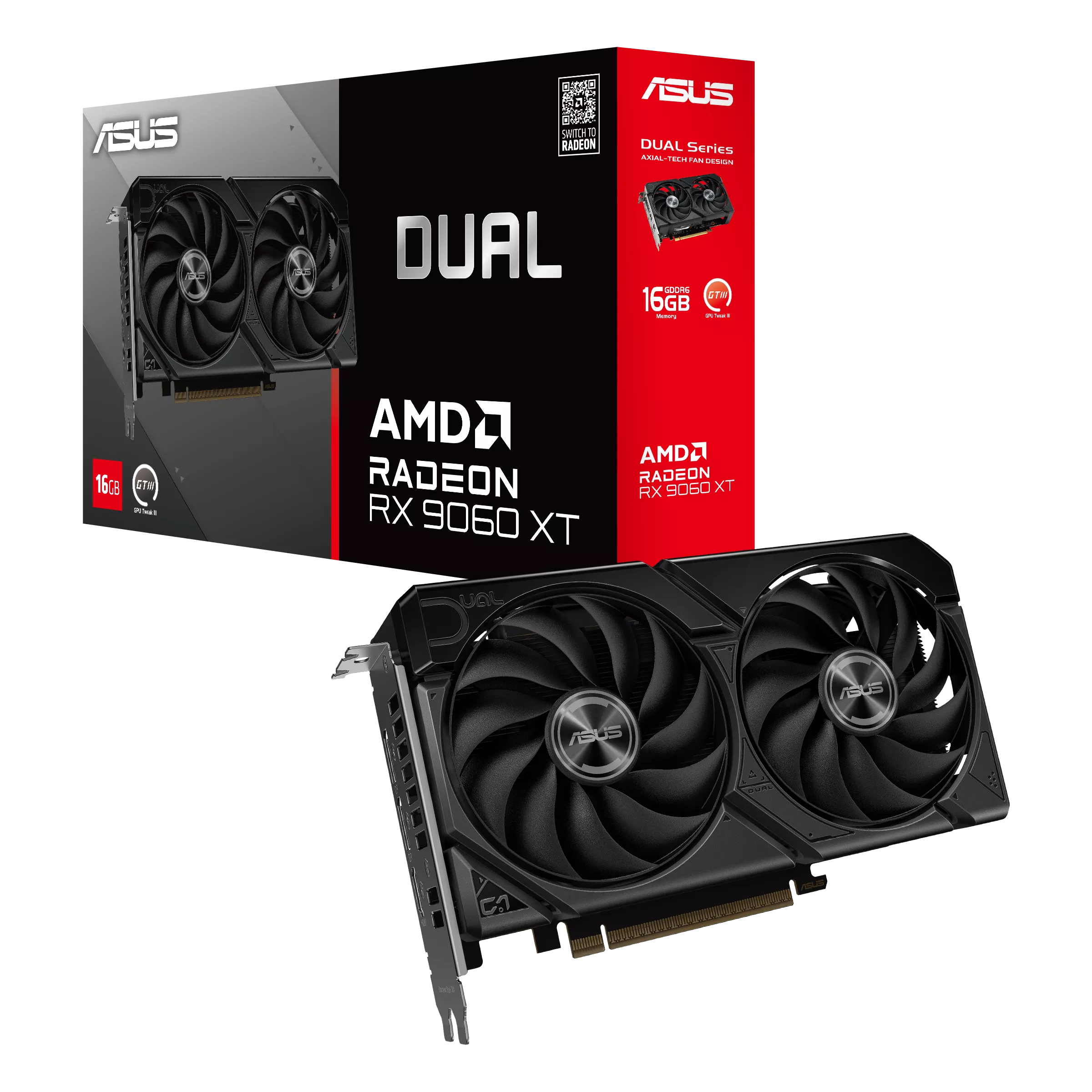PLACA DE VIDEO ASUS AMD RADEON RX 9060 XT 16GB DUAL