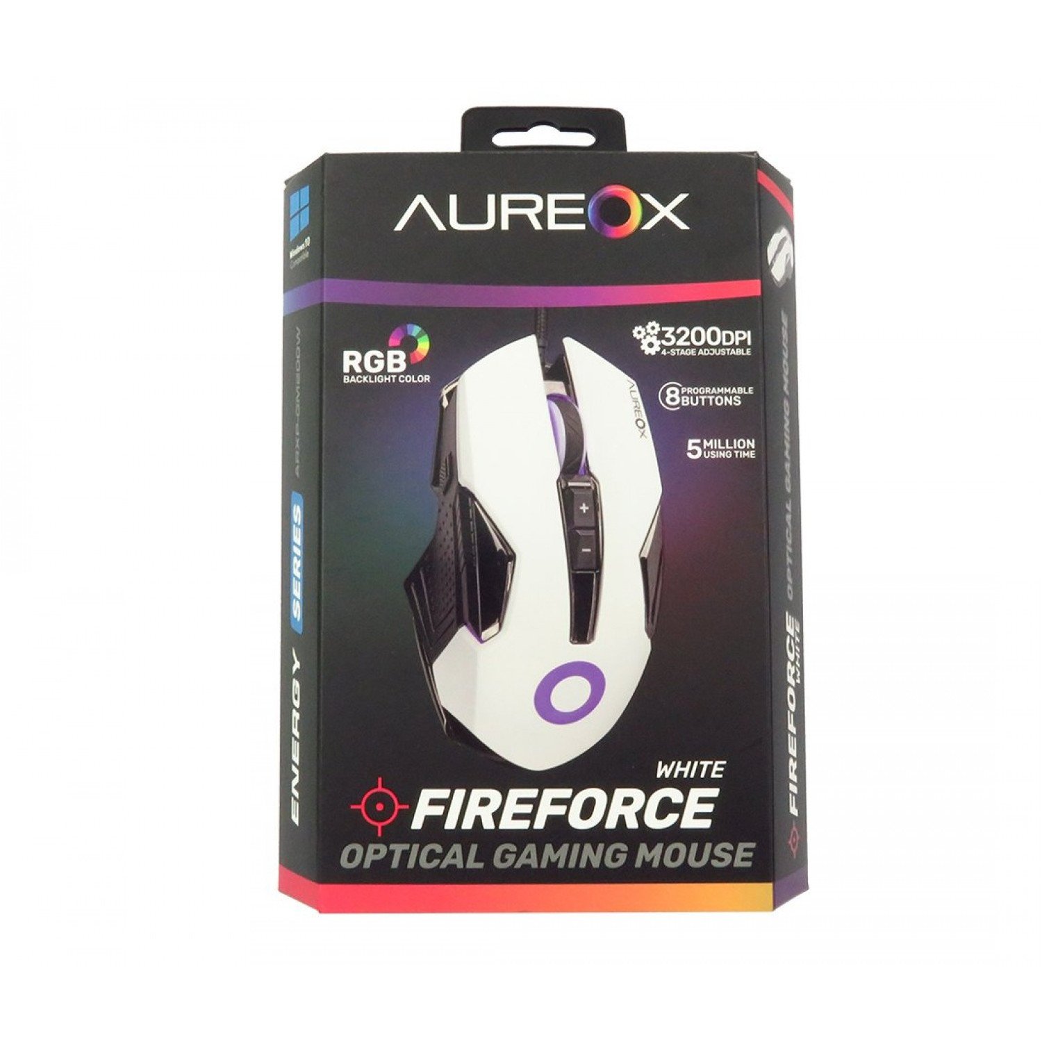 AUREOX MOUSE GAMER FIREFORCE WHITE EDITION AUREOX MOUSE GAMER FIREFORCE WHITE EDITION