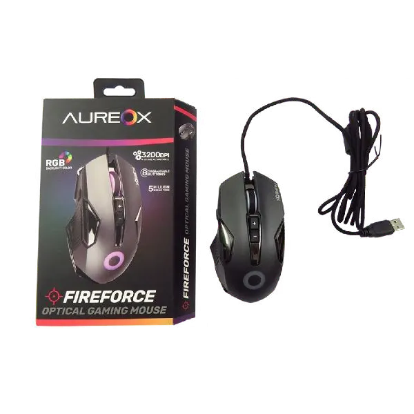 AURICULAR AUREOX MOUSE GAMER FIREFORCE