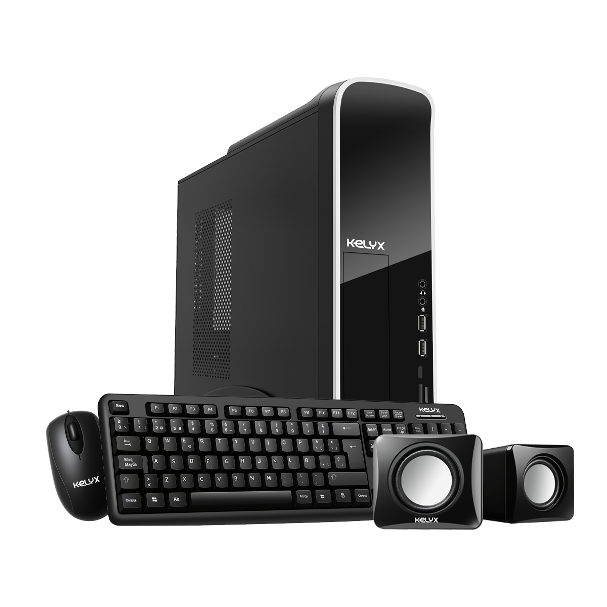 GABINETE KIT KELYX LC727-08A SLIM 500W GABINETE KIT KELYX LC727-08A SLIM 500W