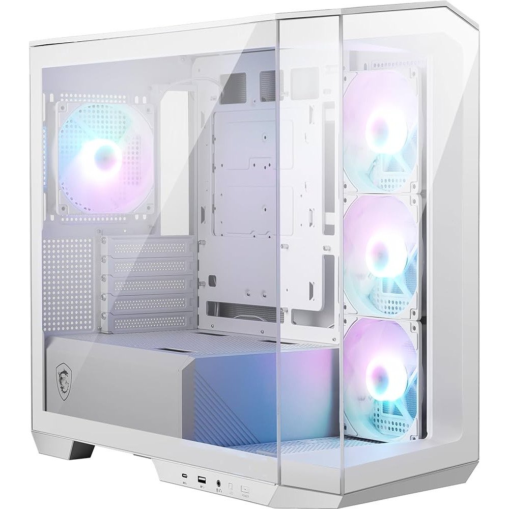 GABINETE MSI MAG PANO M100R PZ MICRO ATX TG X2 ARGB FAN X4 WHITE GABINETE MSI MAG PANO M100R PZ MICRO ATX TG X2 ARGB FAN X4 WHITE