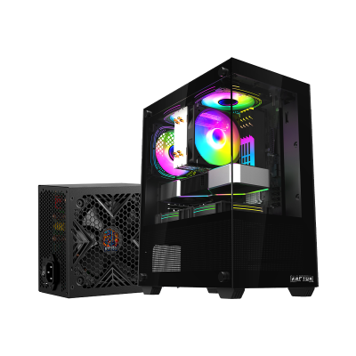 GABINETE RAPTOR NOVA PRIME C/FUENTE RAPTOR VOLT 650W 80 PLUS BRONZE