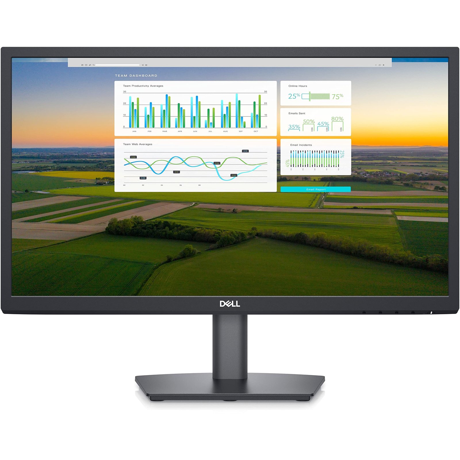 MONITOR 22 DELL E2222H VGA+DPORT FHD