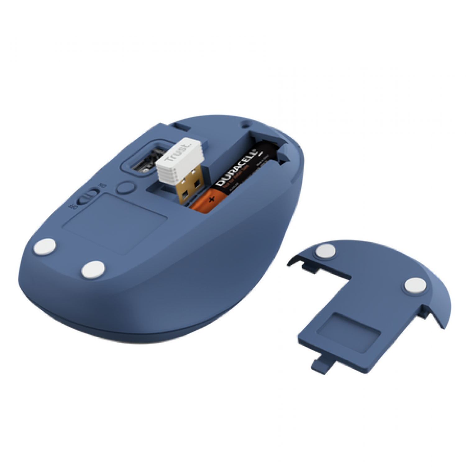 MOUSE TRUST YVI MULTI-DEVICE WIRELESS BLUE - Imagen 3