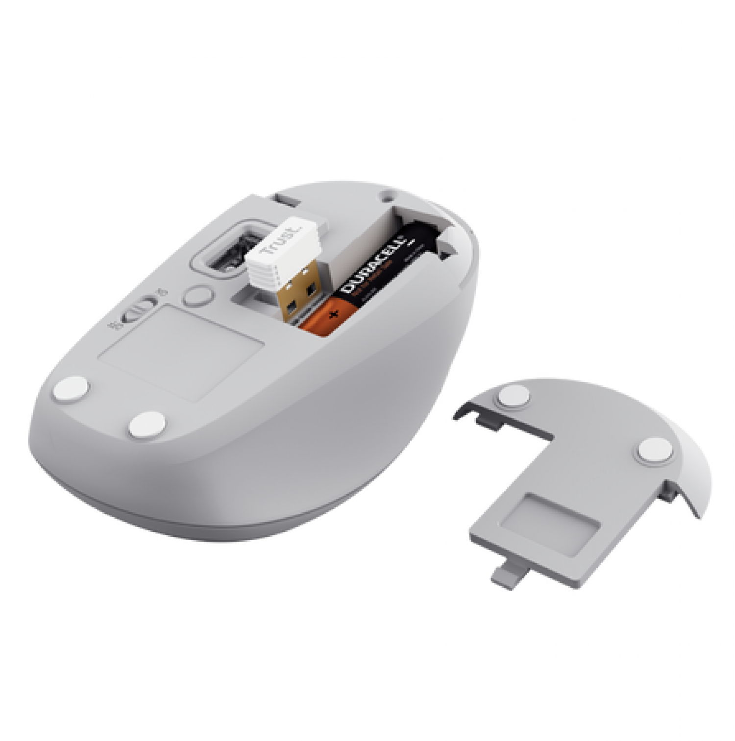 MOUSE TRUST YVI MULTI-DEVICE WIRELESS WHITE - Imagen 2
