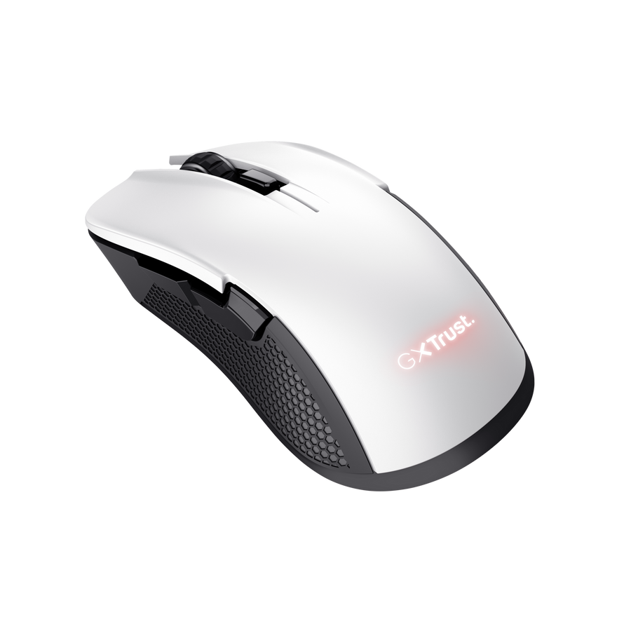 MOUSE TRUST GAMING YBAR WIRELESS WHITE GXT923W - https://enjoycomputer.com.ar