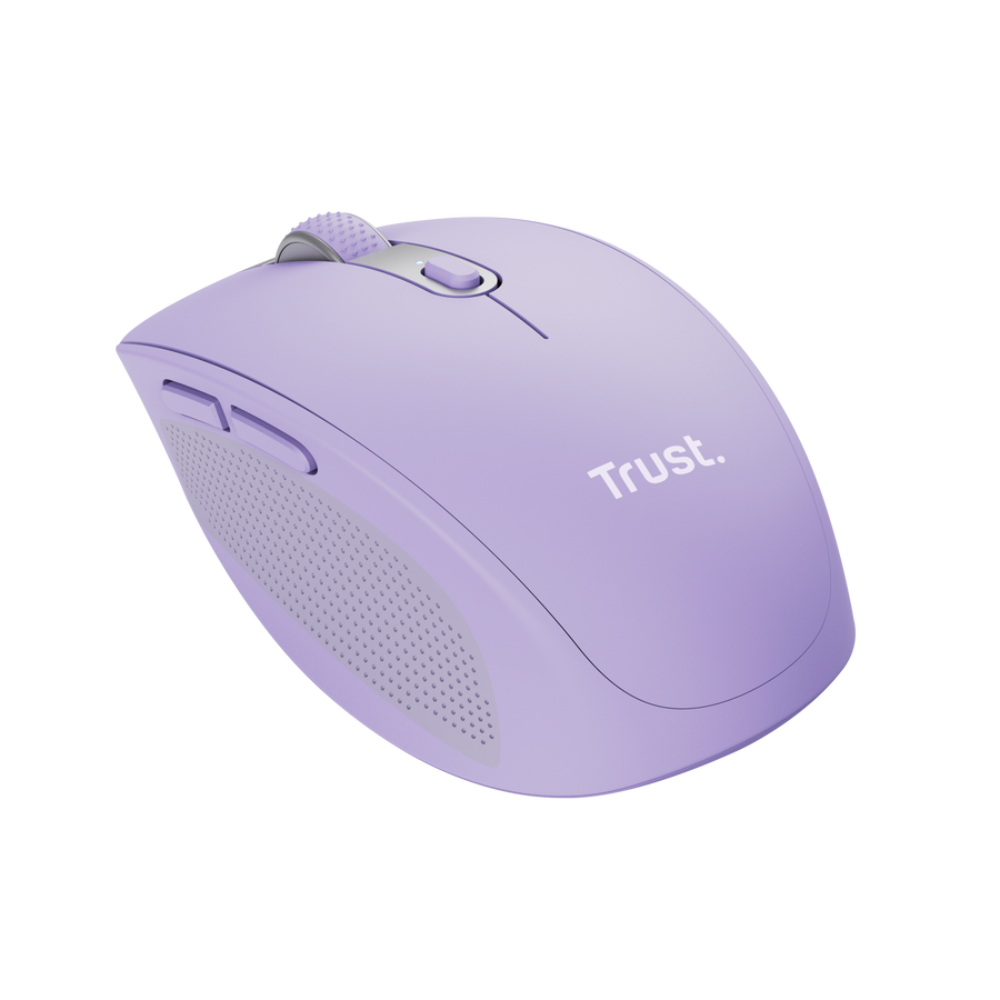 MOUSE TRUST OZAA COMPACT WIRELESS PURPLE - https://enjoycomputer.com.ar