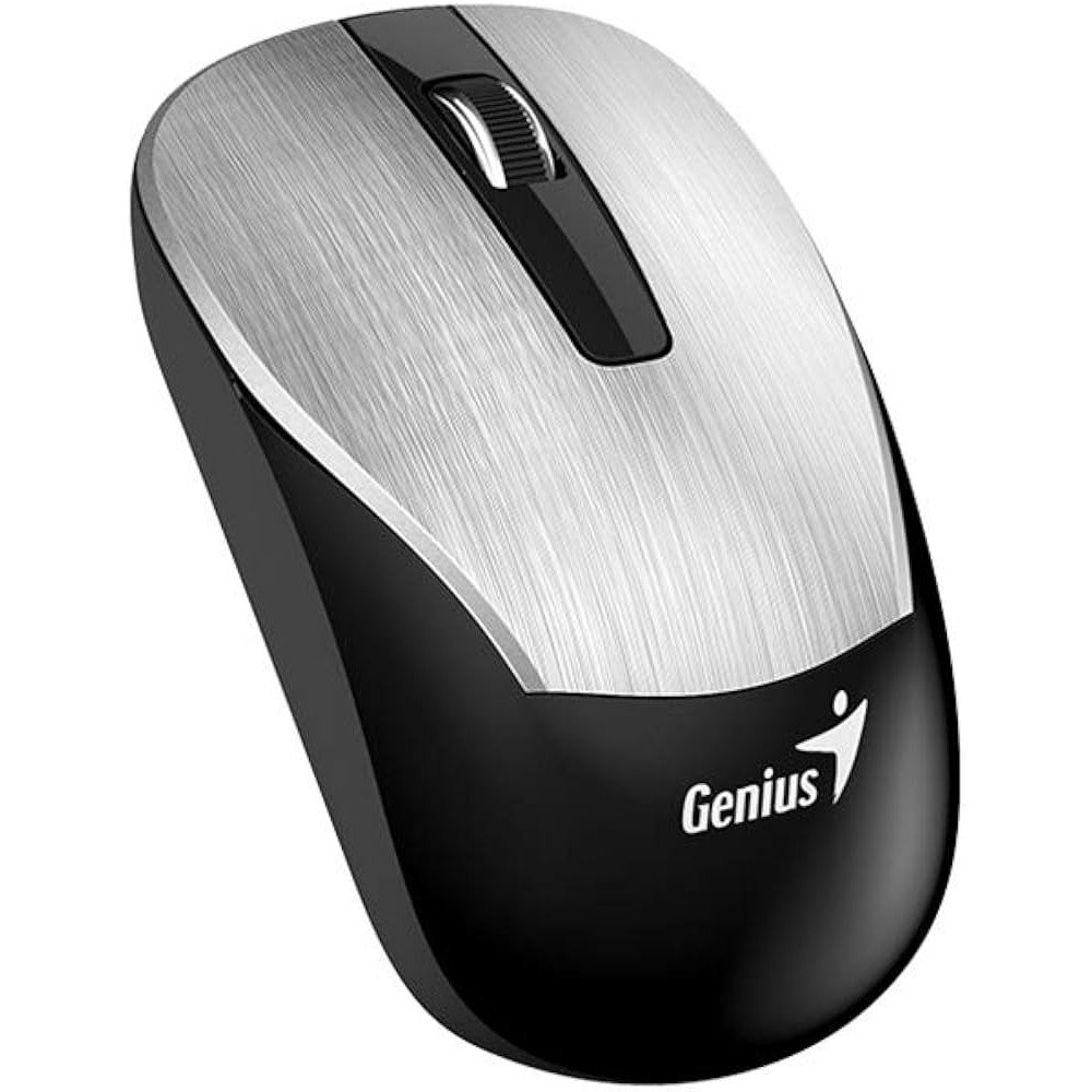 MOUSE WIRELESS RECARGABLE GENIUS ECO-8015 SILVER MOUSE WIRELESS RECARGABLE GENIUS ECO-8015 SILVER