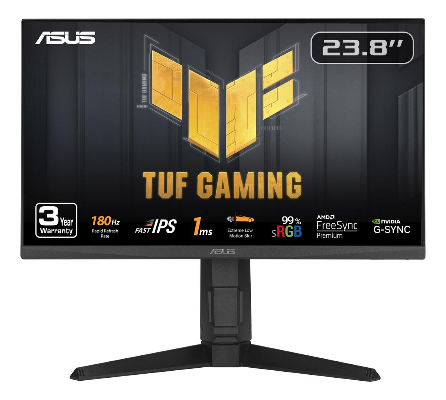 MONITOR 24 ASUS AS VG249QL3A GAMING FHD IPS 180Hz 1ms Altura Ajustable