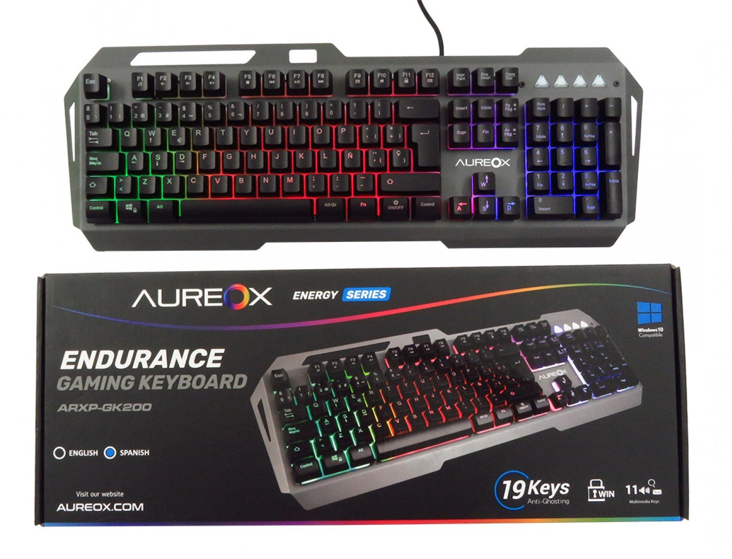 TECLADO AUREOX ENDURANCE  GAMING GK200