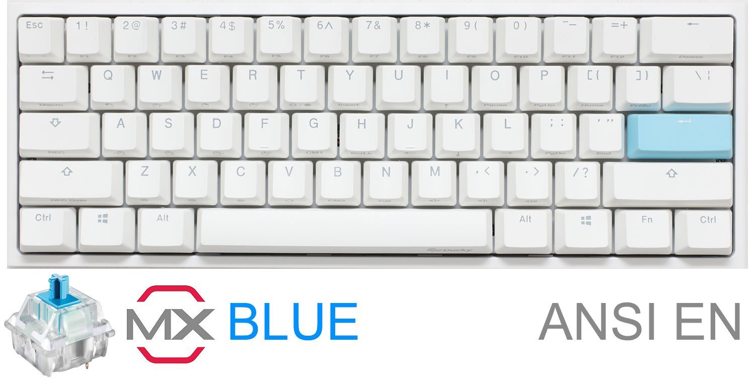 TECLADO GAMER DUCKY ONE 2 MINI PURE WHITE BLANCO RGB CHERRY BLUE RGB DOUBLE SHOT PBT MECANICO TECLADO GAMER DUCKY ONE 2 MINI PURE WHITE BLANCO RGB CHERRY BLUE RGB DOUBLE SHOT PBT MECANICO