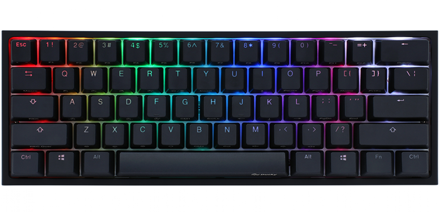 TECLADO GAMER DUCKY ONE 2 MINI RGB KAILH BOX RED SWICHT DOUBLE-SHOT PBT MECANICO TECLADO GAMER DUCKY ONE 2 MINI RGB KAILH BOX RED SWICHT DOUBLE-SHOT PBT MECANICO