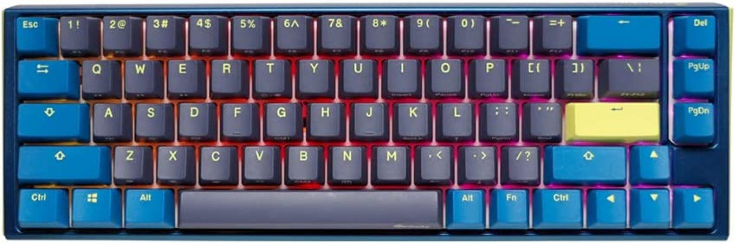 TECLADO MECANICO DUCKY ONE 3 DAYBREAK SF TECLAS AZULESINTERRUPTOR MARRON INGLES PBT DOBLE DISPARO TECLADO MECANICO DUCKY ONE 3 DAYBREAK SF TECLAS AZULESINTERRUPTOR MARRON INGLES PBT DOBLE DISPARO