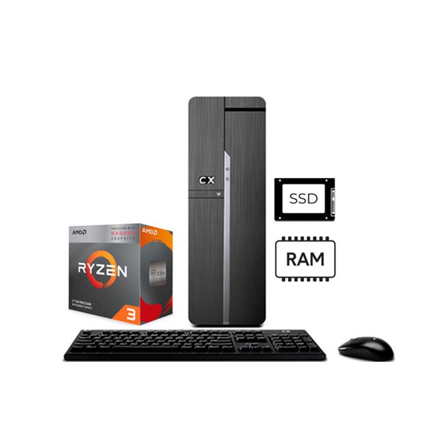 PC ARMADA CX AMD RYZEN 3 3200G 8GB RAM 240GB SSD SIN SO