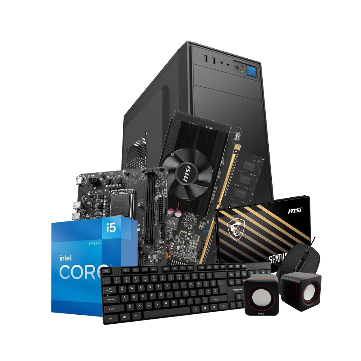PC ARMADA KELYX INTEL I5 12400F 8GB RAM 480GB SSD GT 710 SIN SO