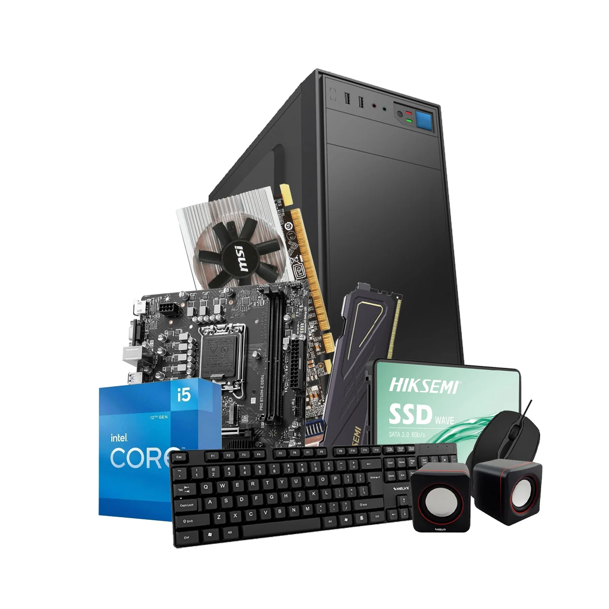 PC ARMADA KELYX INTEL I5 12400F 8GB RAM 480GB SSD GT 210 SIN SO