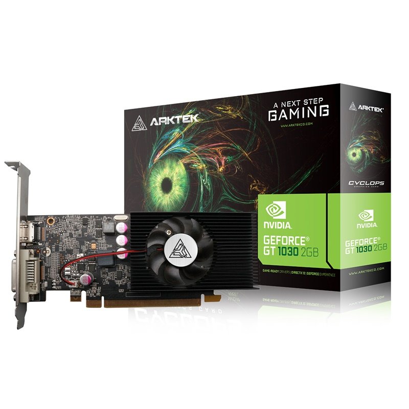 PLACA DE VIDEO ARKTEK NVIDIA GEFORCE GT 1030 2GB LOW PROFILE