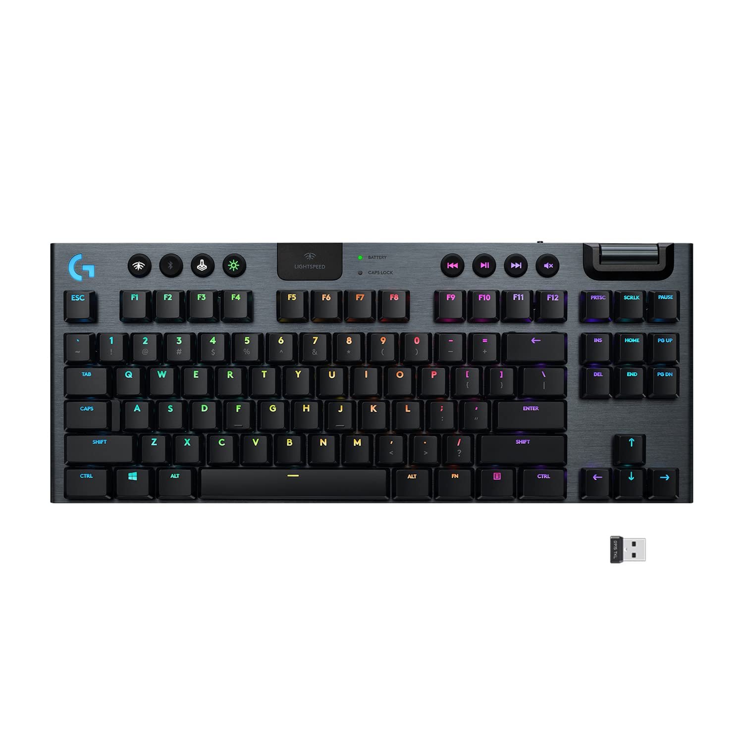 TECLADO LOGITECH G915 TKL BLACK MECH RGB WIFI 920-009495 - https://enjoycomputer.com.ar